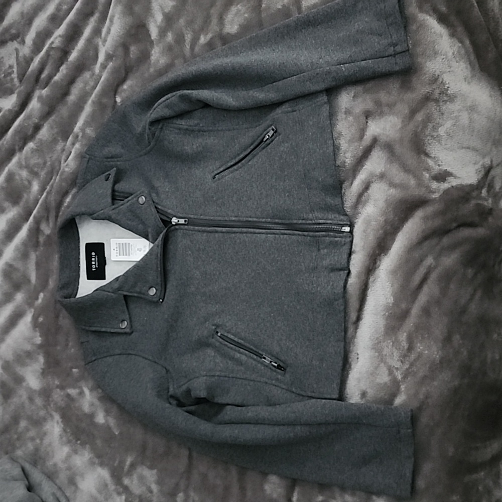 Torrid fleece moto jacket NWT